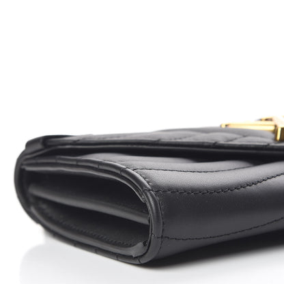 Louis Vuitton Calfskin New Wave Long Wallet Black 6 of 12