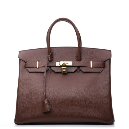 Hermes Ardennes Birkin 35 Chocolate 1 of 25
