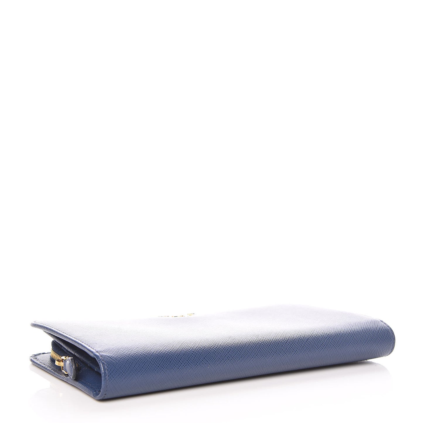 Saffiano Metal Double Snap Travel Wallet Cobalto
