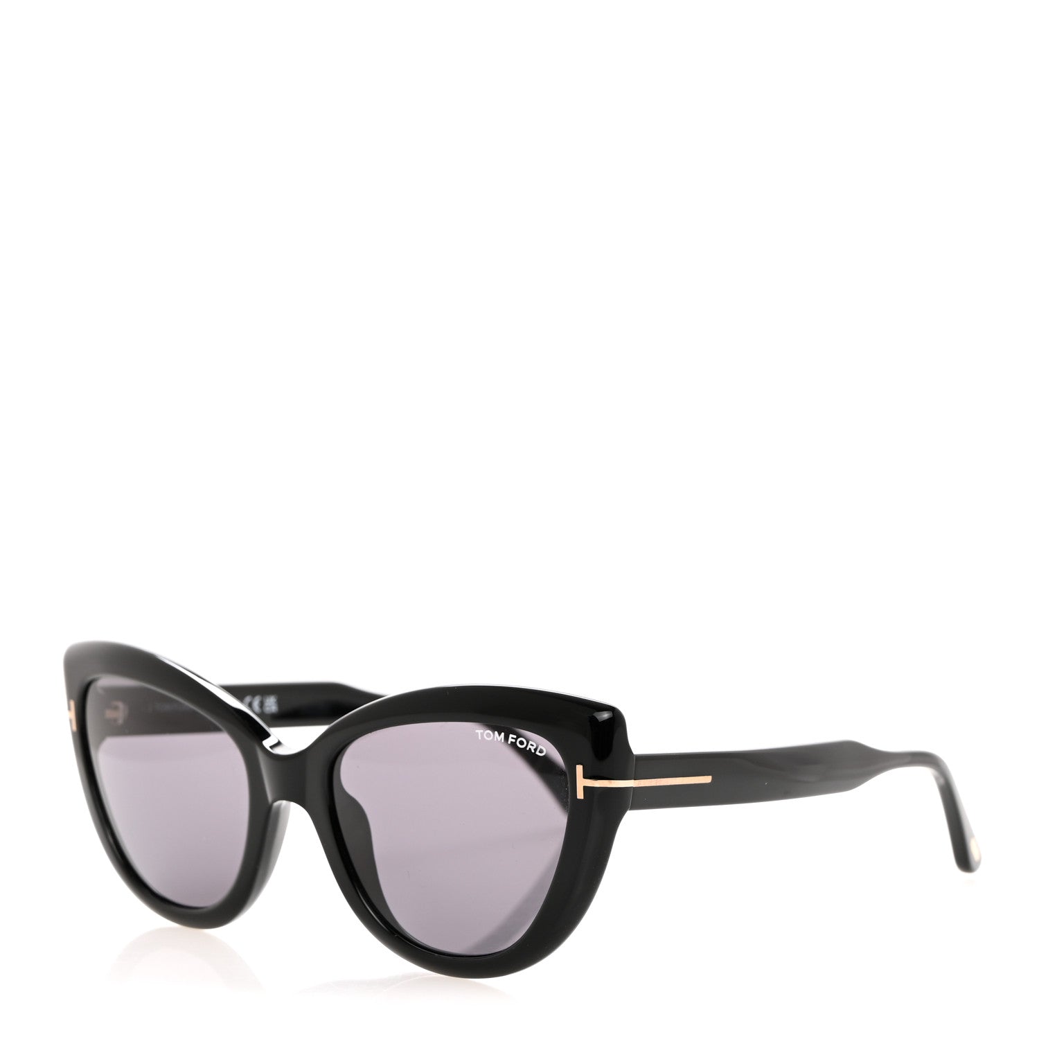 Tom Ford Acetate Anya Cat Eye Sunglasses TF762 Black 1 of 8