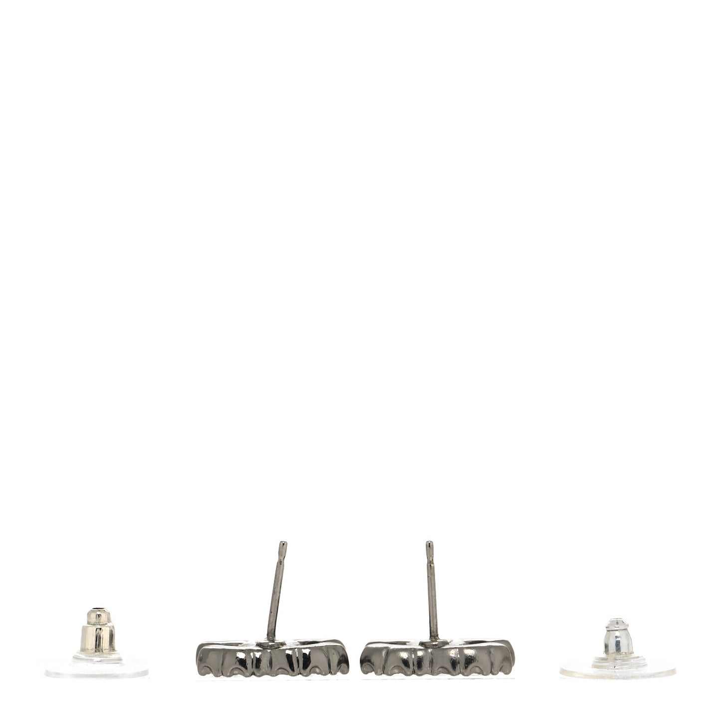Crystal CC Earrings Black