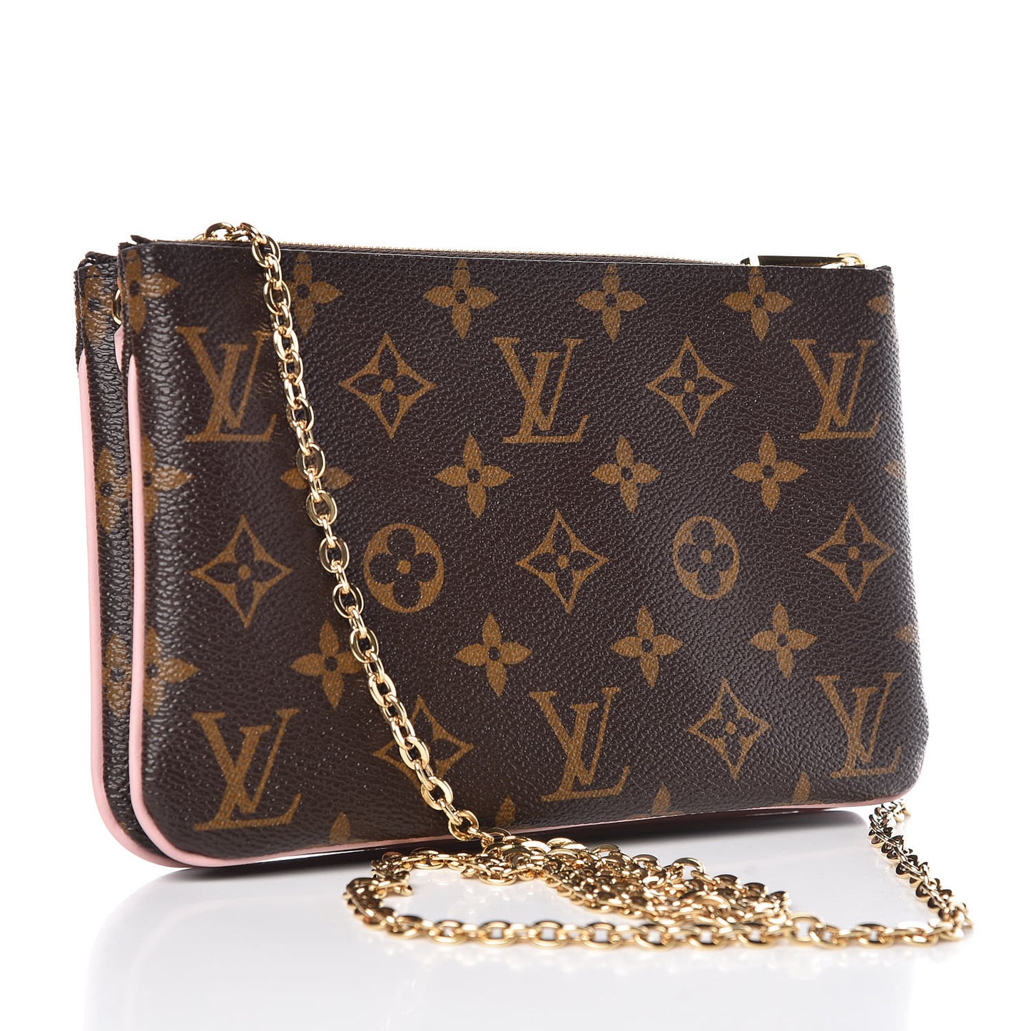 Monogram Blooming Flowers Double Zip Pochette
