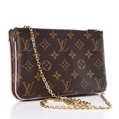 Louis Vuitton Monogram Blooming Flowers Double Zip Pochette 3 of 9