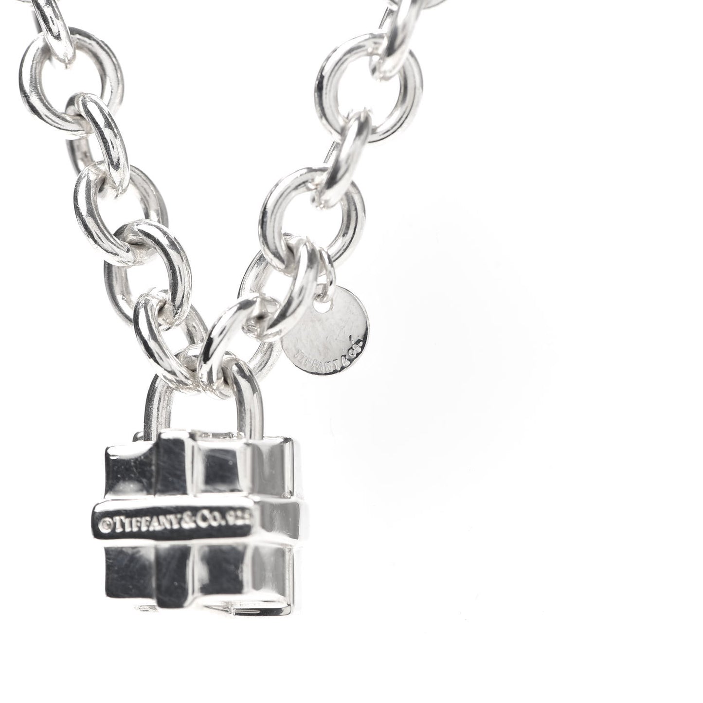 Sterling Silver Gift Box Charm Choker Necklace