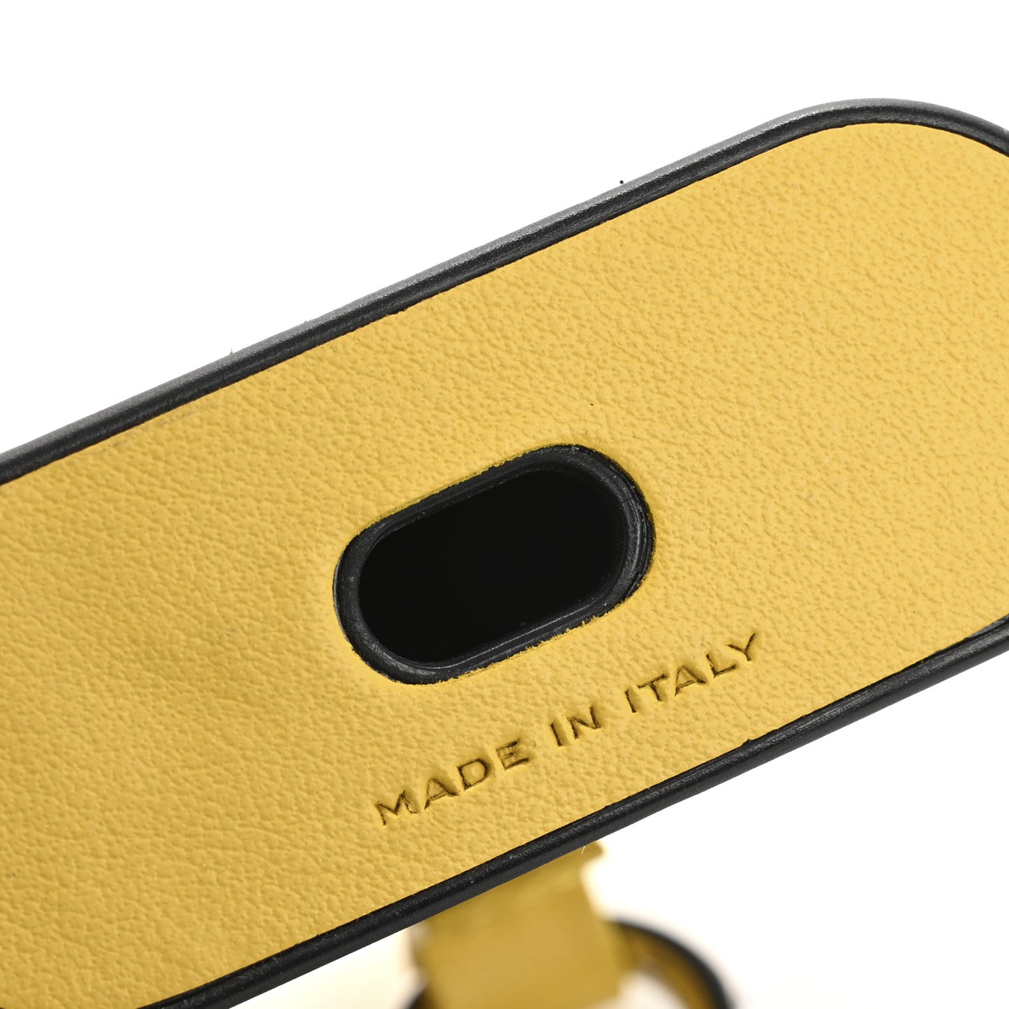 Coated Canvas FF Airpods Pro Case Black Yellow