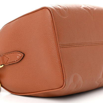 Louis Vuitton Empreinte Monogram Giant Speedy Bandouliere 25 Cognac 8 of 12