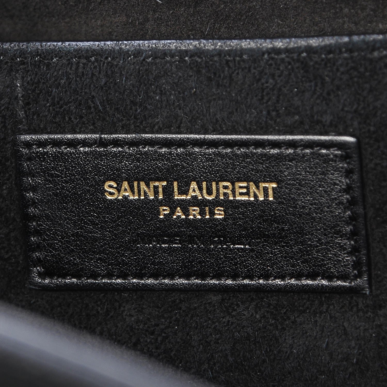 Saint Laurent Suede Calfskin Small Emmanuelle Fringe Bucket Bag Black 6 of 7