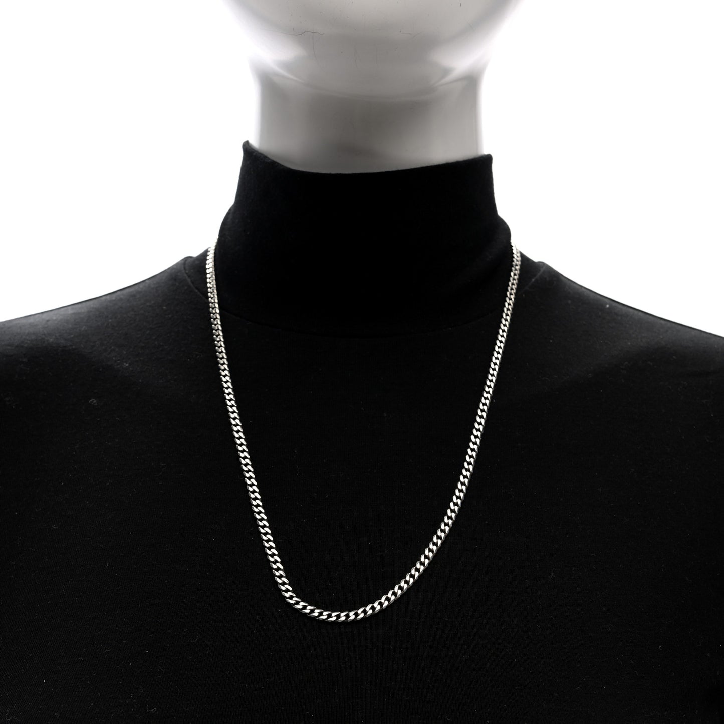 Sterling Silver 3.9mm Curb Chain Necklace 22"