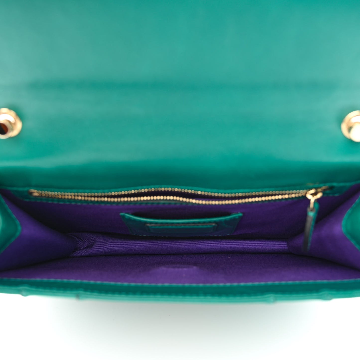 Calfskin Small Serpenti Forever Snake Strap Crossbody Bag Emerald Green