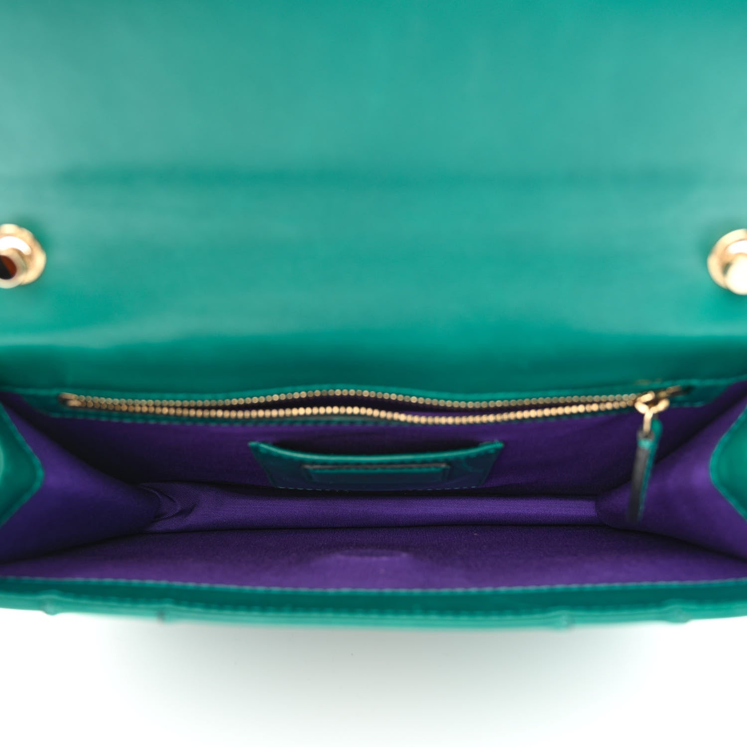 Bulgari Calfskin Small Serpenti Forever Snake Strap Crossbody Bag Emerald Green 6 of 11