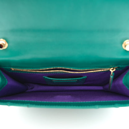Bulgari Calfskin Small Serpenti Forever Snake Strap Crossbody Bag Emerald Green 6 of 11