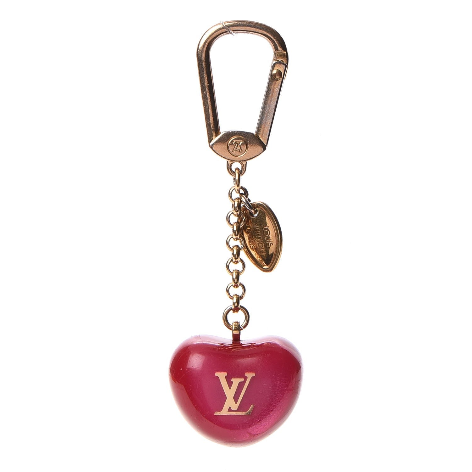 Louis Vuitton Pomme Bag Charm Key Holder Fuchsia 1 of 4