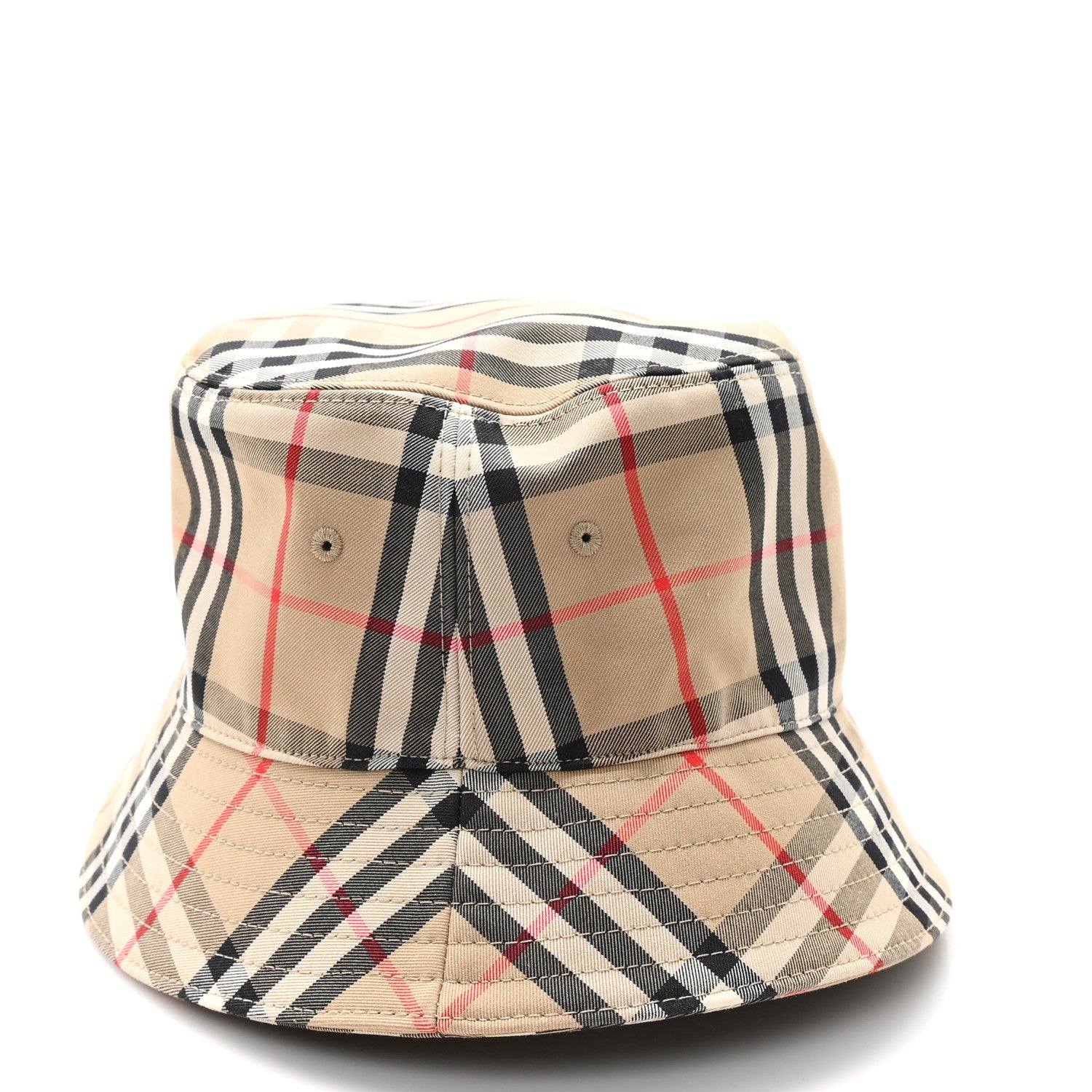 Burberry Technical Cotton Vintage Check Bucket Hat S Archive Beige 4 of 8