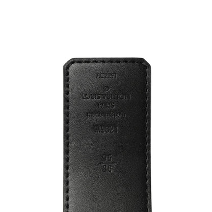 Louis Vuitton Calfskin Monogram 40mm LV Initiales Reversible Belt 95 38 Black 3 of 6
