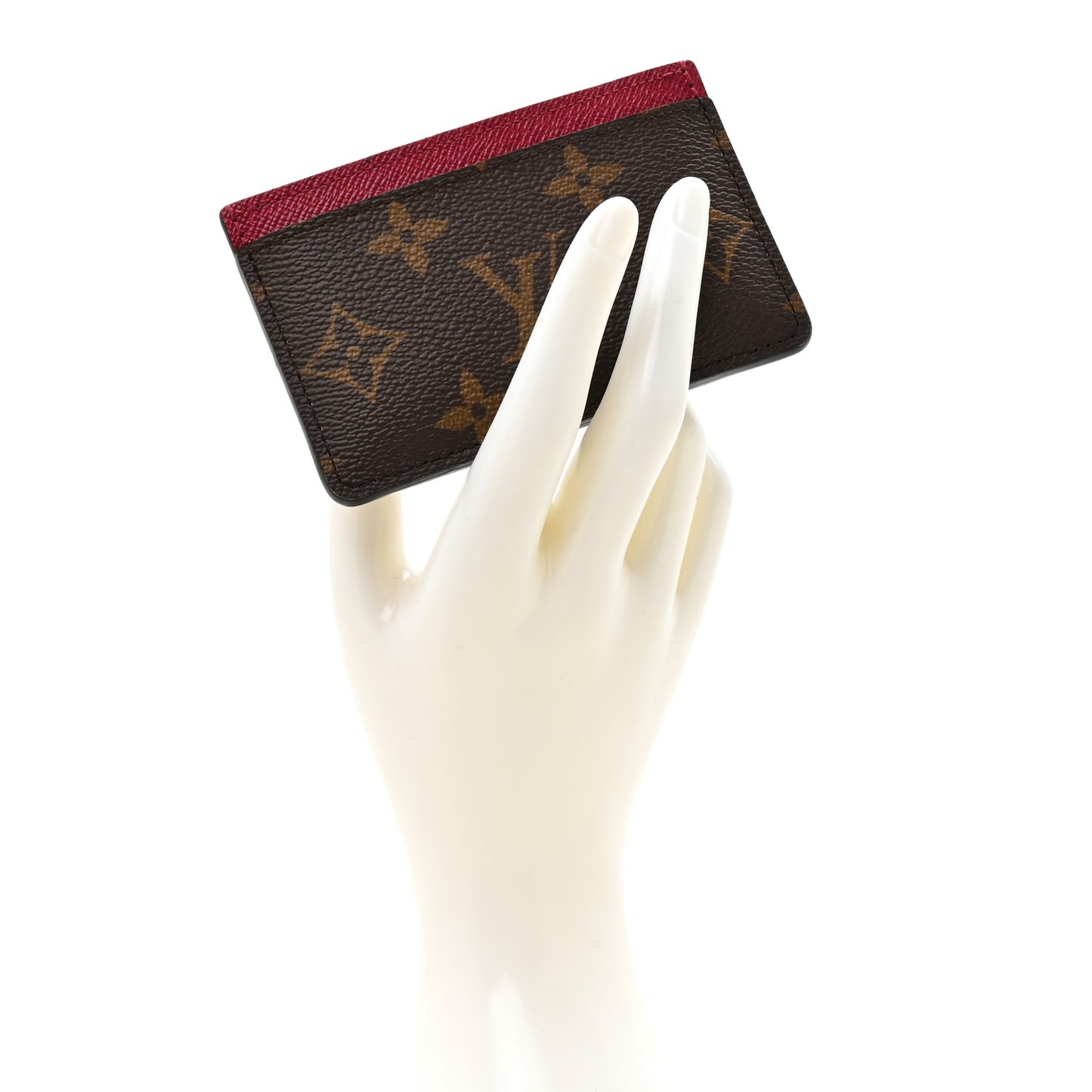 Monogram Card Holder Fuchsia