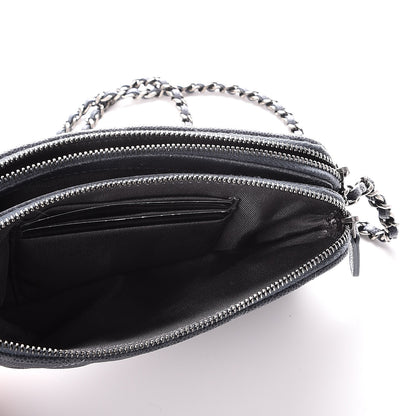 Chanel Caviar Quilted Small Clutch With Chain Grey 6 of 10