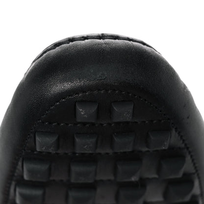 Hermes Supple Calfskin Mens Irving Driving Moccasin Loafers 40 Black 10 of 11