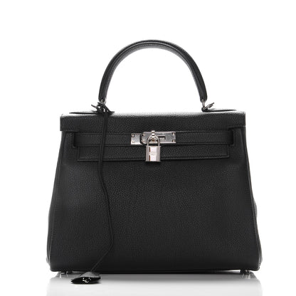 Hermes Togo Kelly Retourne 28 Black 3 of 33