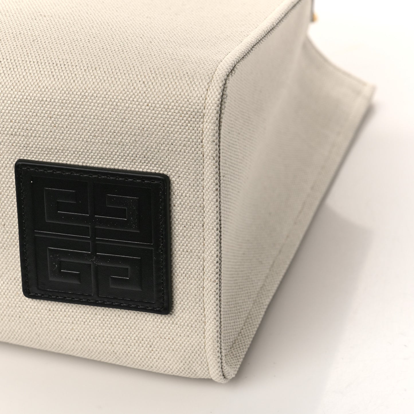 Canvas Medium Tote Beige Black