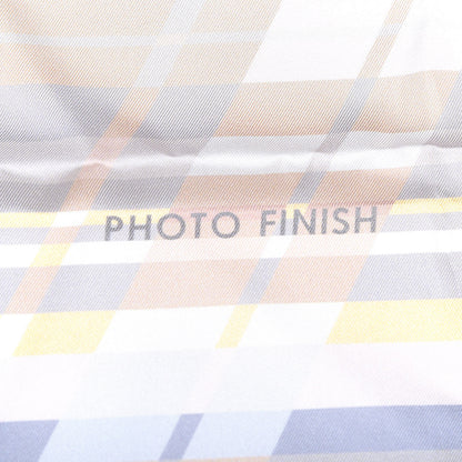 Hermes Silk Photo Finish Scarf 90 Gris Perle Beige Rose Rose Pale 5 of 6