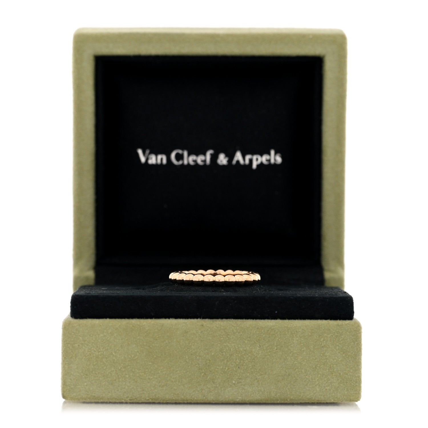 Van Cleef & Arpels 18K Rose Gold Medium Perlee Ring 52 6 5 of 5