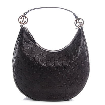 Gucci Guccissima GG Twins Medium Hobo Brown 1 of 8