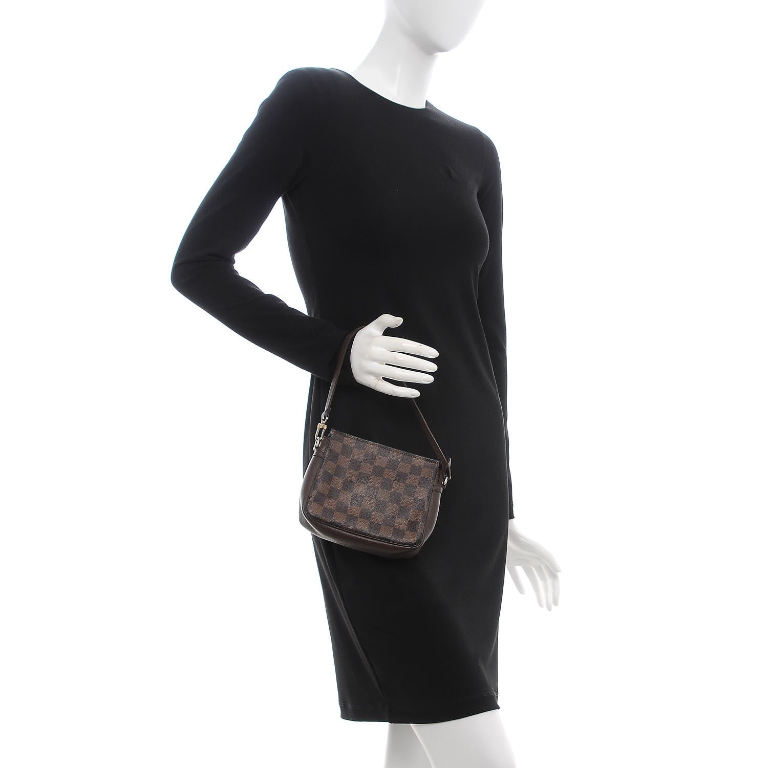 Louis Vuitton Damier Ebene Trousse Make Up Bag Pochette 2 of 12