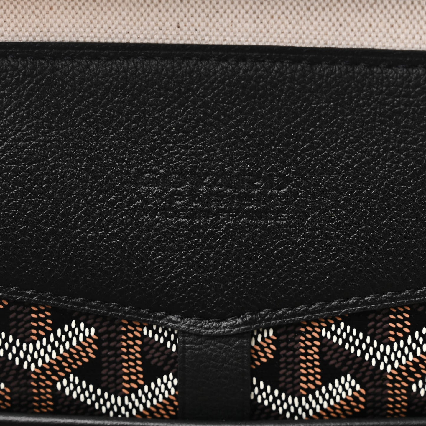 Goyardine Calfskin Cisalpin Backpack Black