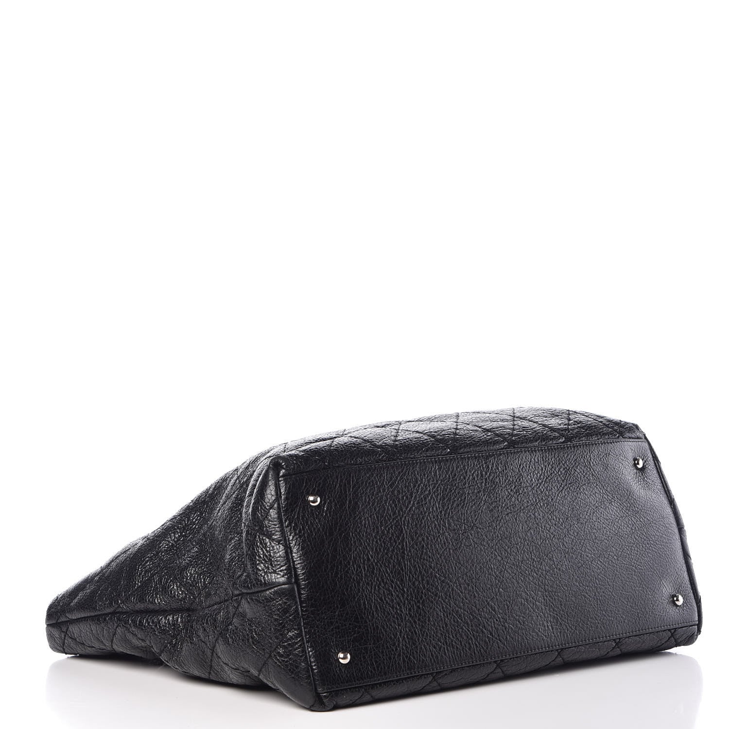 Chanel Glazed Calfskin XL On The Road Tote Black 4 of 10