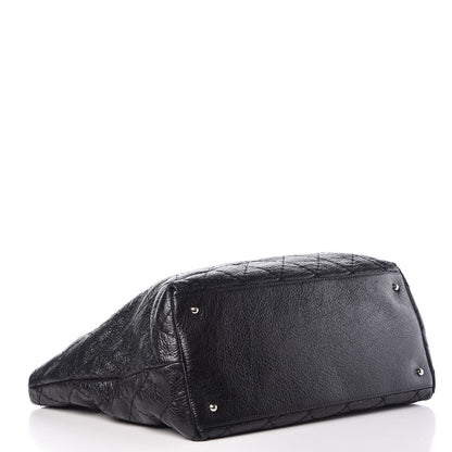 Chanel Glazed Calfskin XL On The Road Tote Black 4 of 10