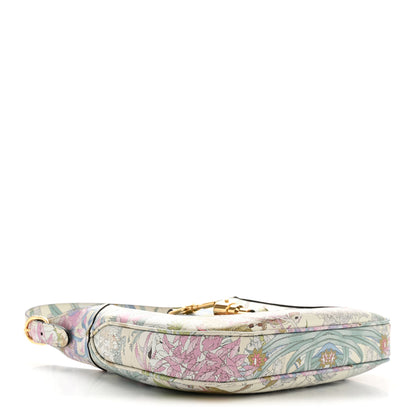 Gucci New Shangai Calfskin Tiger Savanah Small Jackie 1961 Hobo Chalky White Multicolor 4 of 12