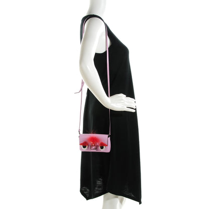 Fendi Nappa Rabbit Fox Fur Micro Buggie Baguette Lavanda 2 of 8