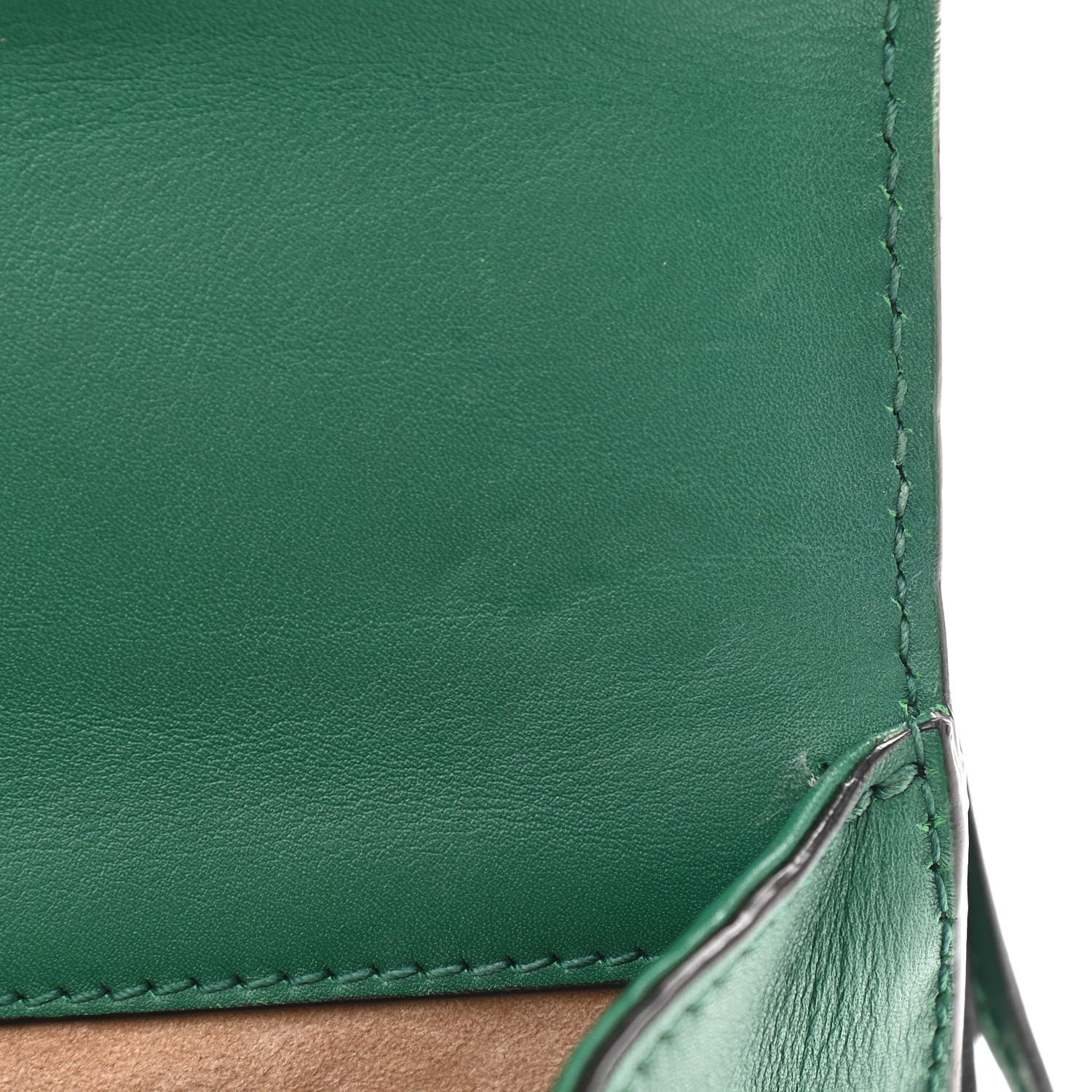 Gucci Calfskin Studded Small Padlock Shoulder Bag Emerald 12 of 12