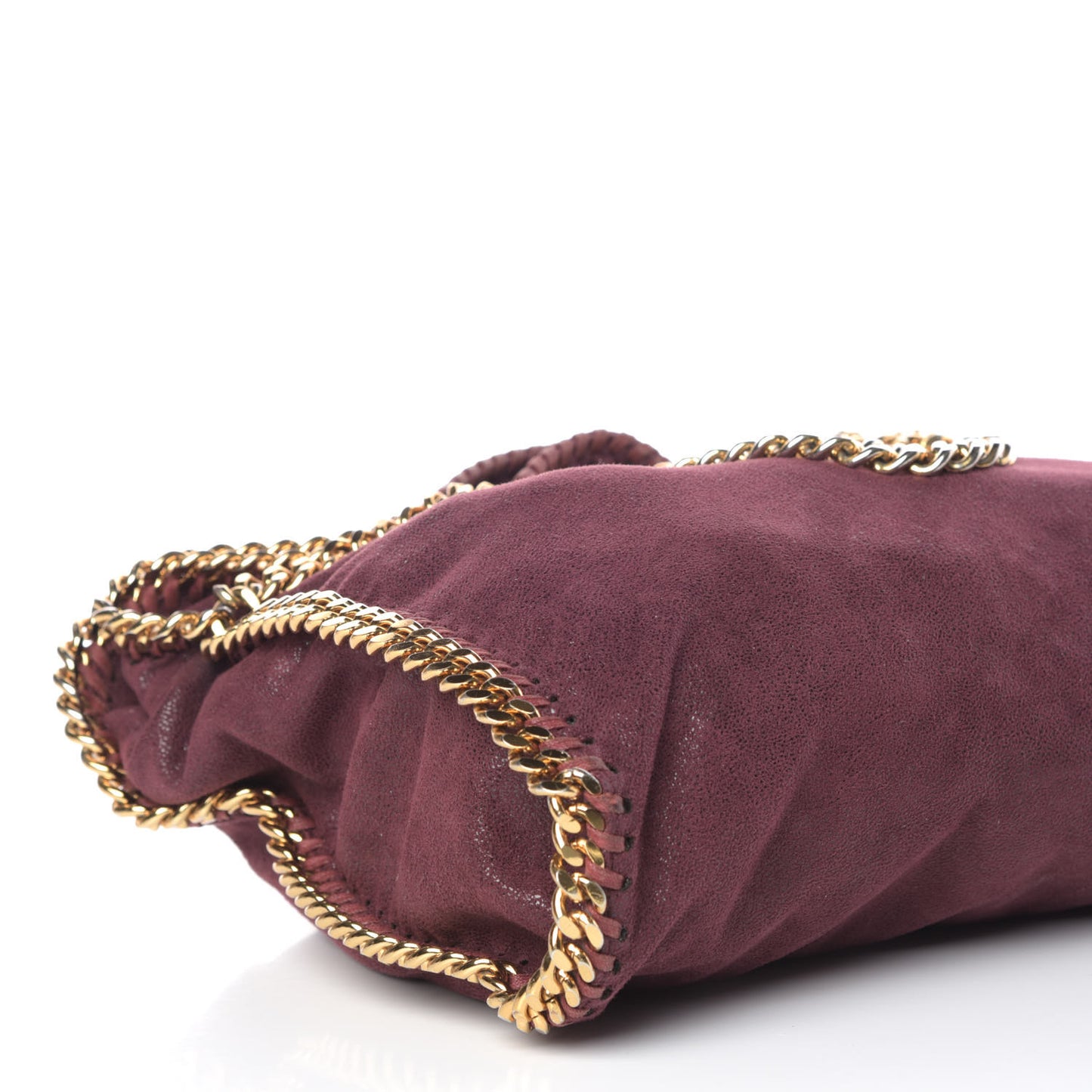 Shaggy Deer Falabella Fold Over Tote Plum