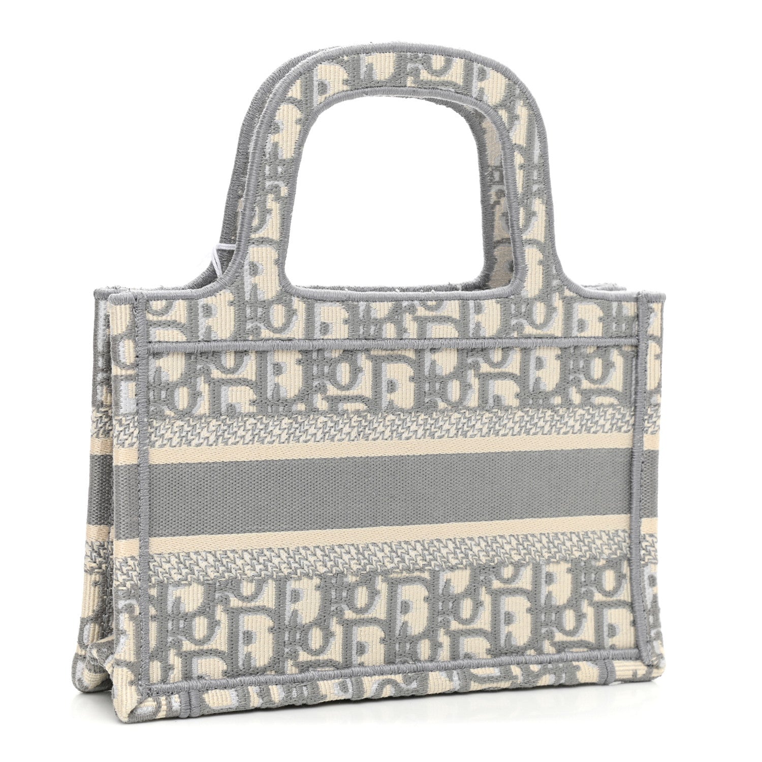 Christian Dior Oblique Mini Book Tote Grey Multicolor 3 of 11