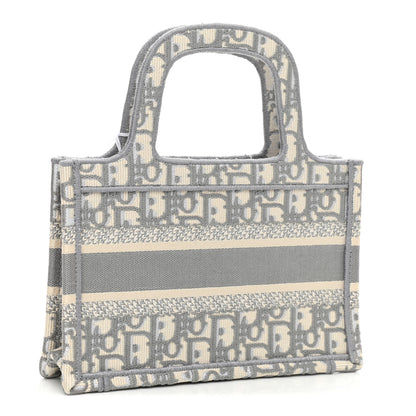 Christian Dior Oblique Mini Book Tote Grey Multicolor 3 of 11