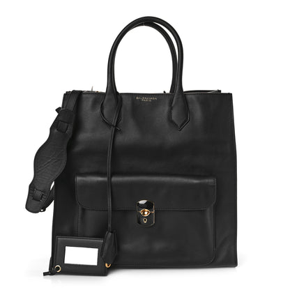 Balenciaga Calfskin Padlock All Afternoon Tote Black 1 of 8