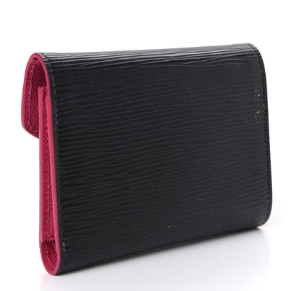 Louis Vuitton Epi Blooming Victorine Wallet Black 2 of 6