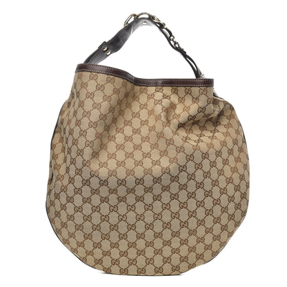 Gucci Monogram Large Wave Hobo Dark Brown 1 of 10