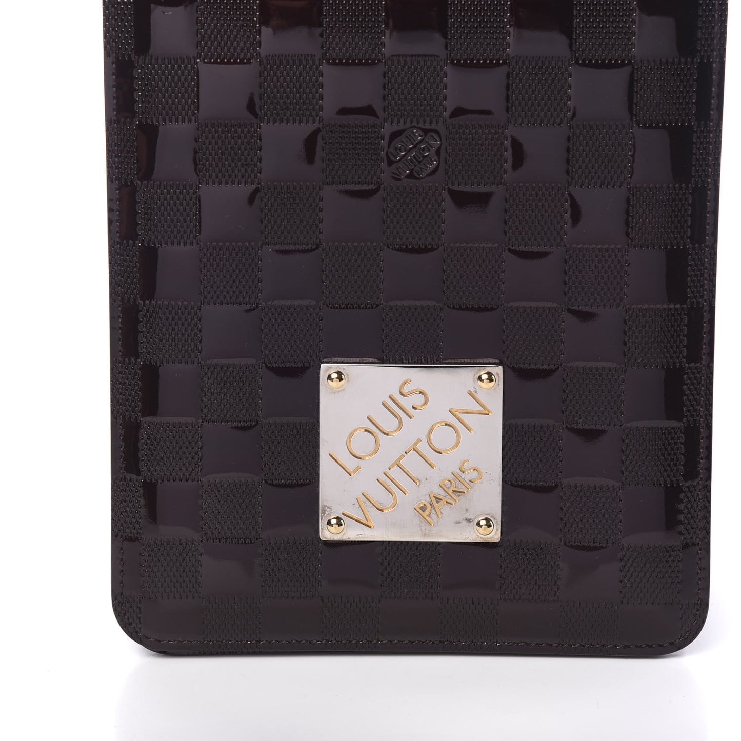 Damier Vernis Club Bag Carmine