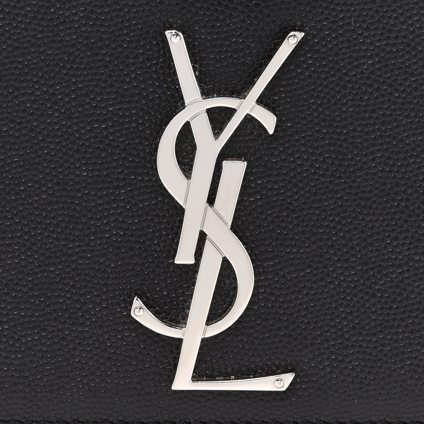 Grain De Poudre Medium Classic Monogram Kate Satchel Black