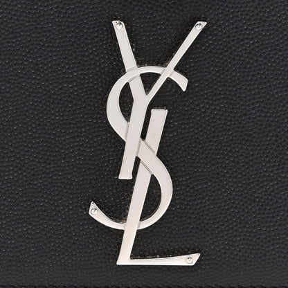 Saint Laurent Grain De Poudre Medium Classic Monogram Kate Satchel Black 8 of 12