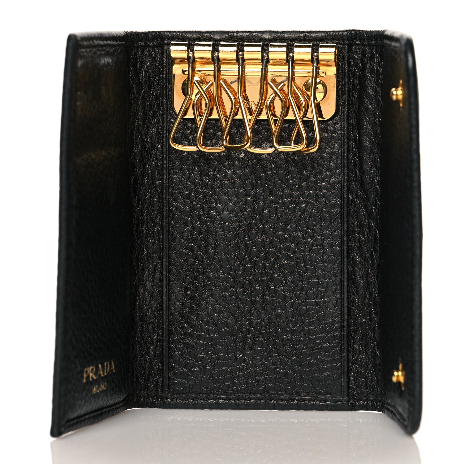Prada Vitello Move 6 Key Holder Black 5 of 8