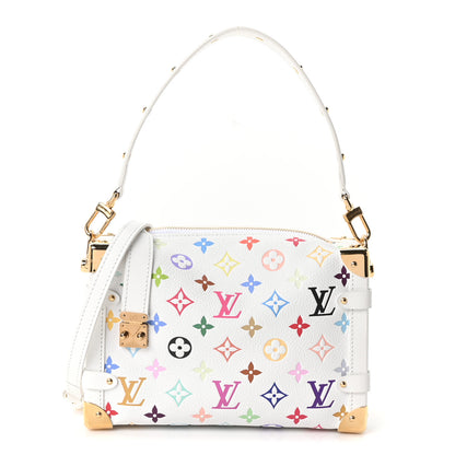 Louis Vuitton LV x TM Cowhide Monogram Multicolor Side Trunk MM White 1 of 9