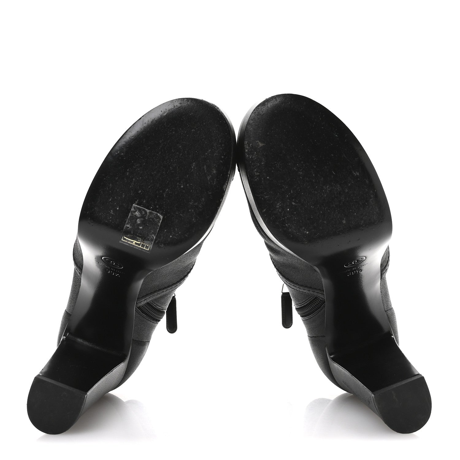 Chanel Lambskin Platform Short Boots 39.5 Black 6 of 9