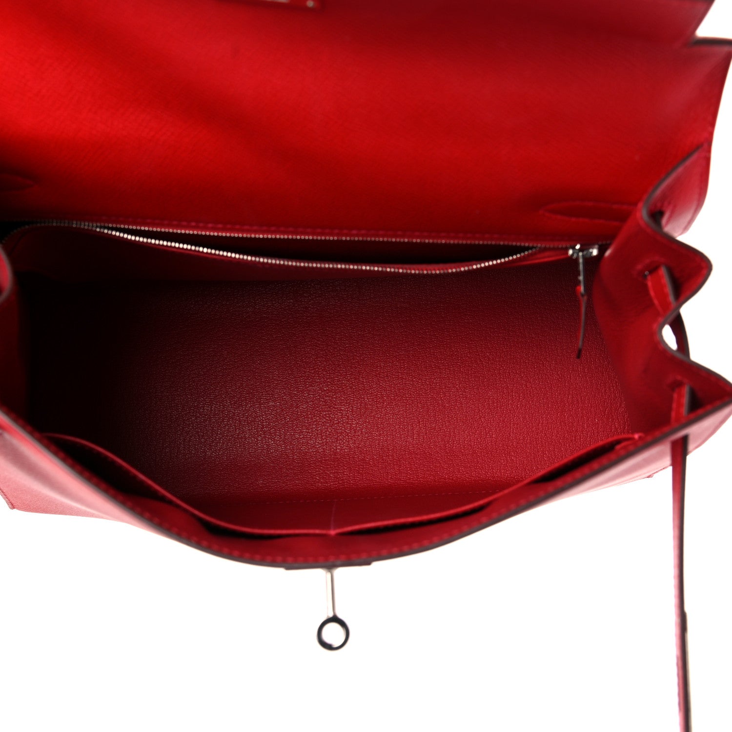Hermes Epsom Kelly Sellier 32 Rouge Casaque 7 of 45