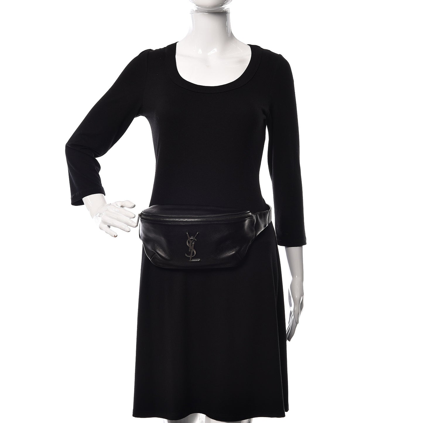 Calfskin Monogram Belt Bag Black