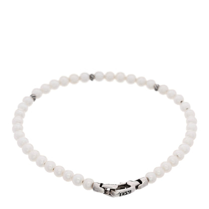 David Yurman Sterling Silver Pearl 4mm Bijoux Spiritual Beads Bracelet 2 of 3