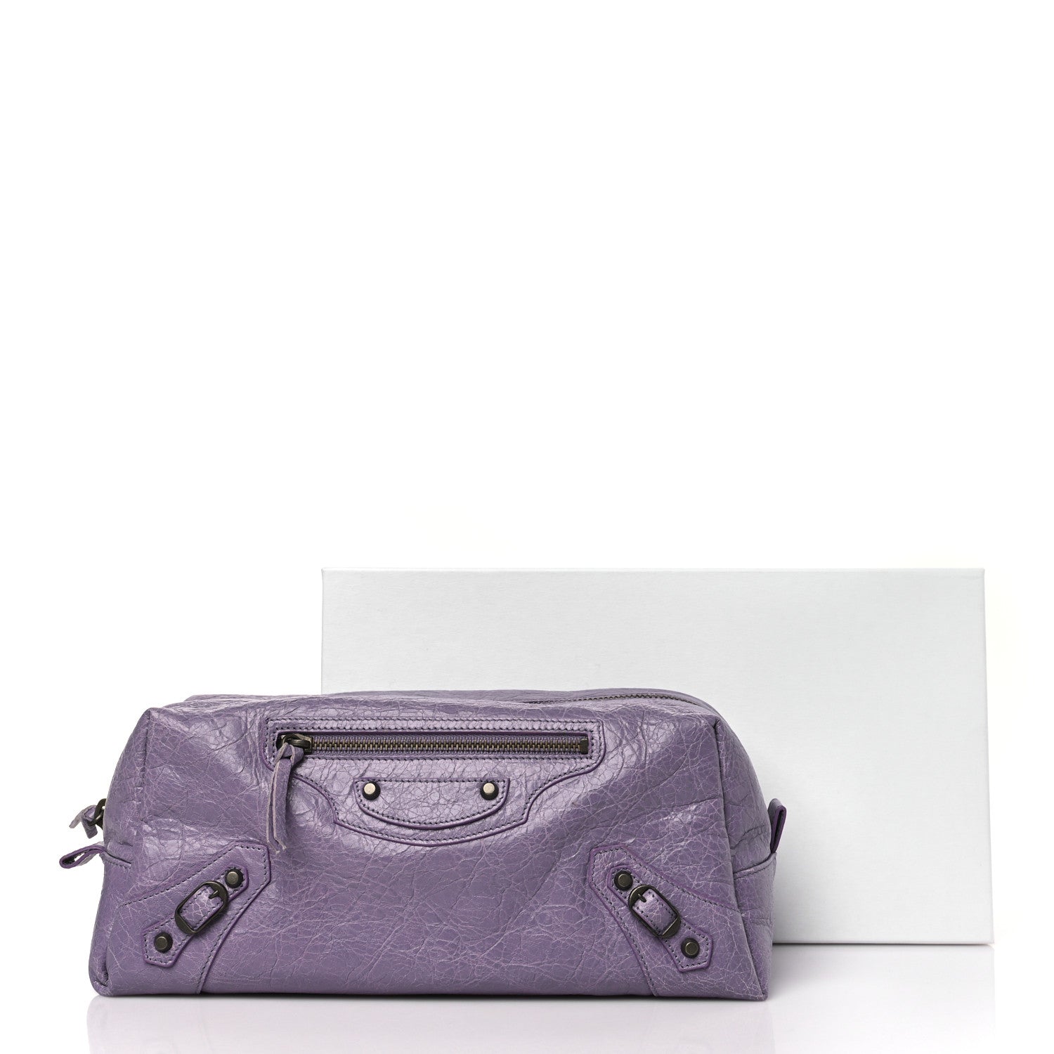 Balenciaga Agneau Classic Hardware Pencil Case Glycine 10 of 10