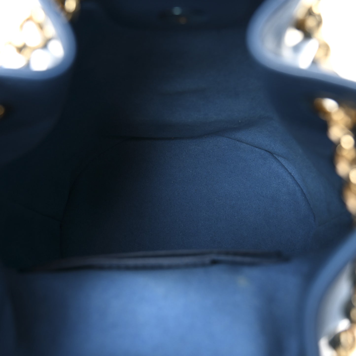 Calfskin Vara Bow Bucket Bag Blue